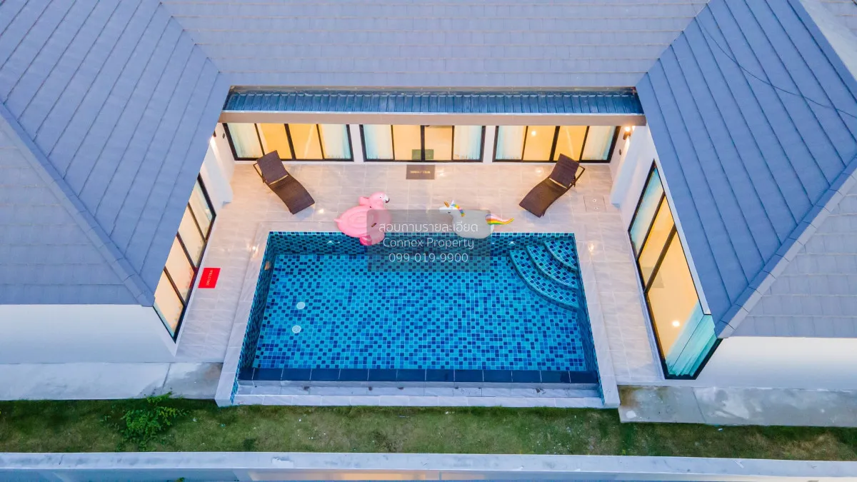 For Rent Modern pool villa, 153 sq.wah, Huai Yai. , Huai Yai , Ba