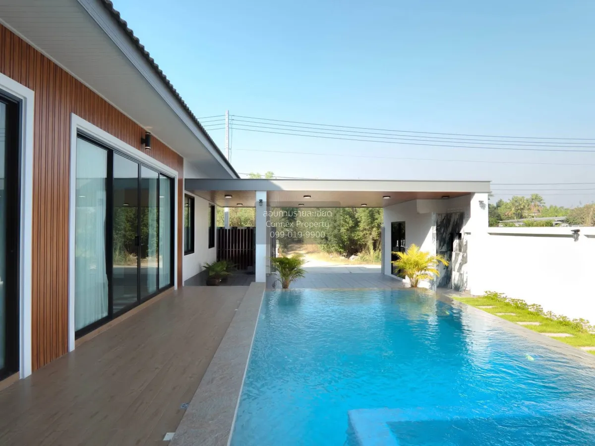 For Sale Single-story pool villa, 91 square wa, Bang Saray. , Ban 1