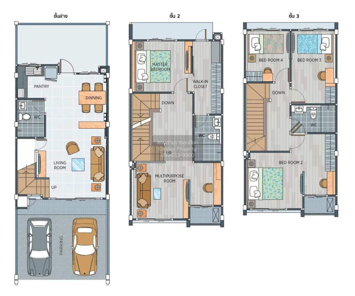 For Rent Townhouse/Townhome  , Baan Wiranphat Exclusive Chaloemph