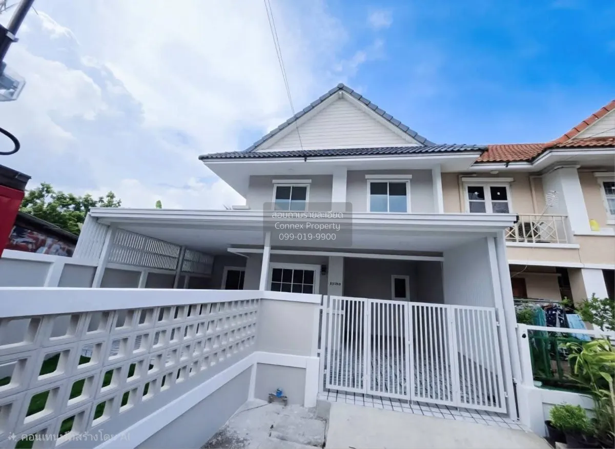 For Rent House , Baan Pruksa 21 Bang Yai , wide frontage , newly  1