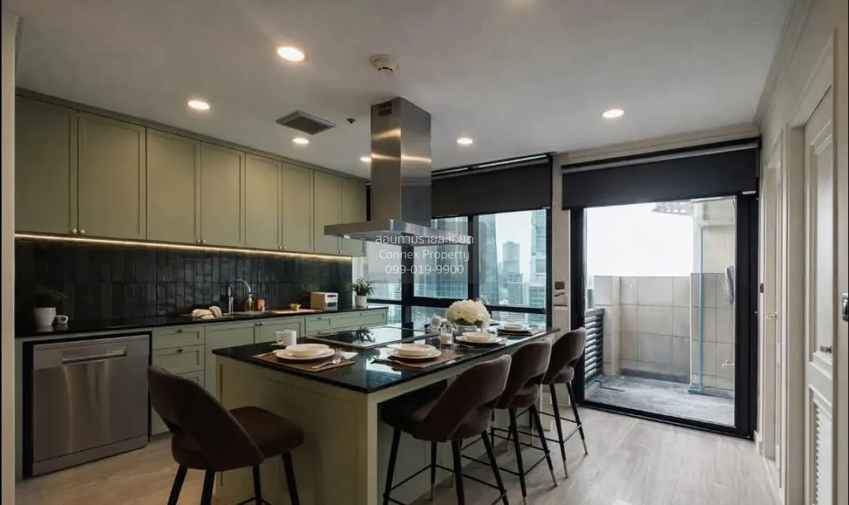 For Rent Condo , Lumpini Park View , Penthouse , high floor , wid
