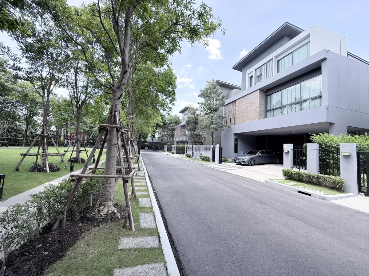 (NEW) บ้านหรู 3 ชั้น ติดถนนใหญ่ พร้อมลิฟต์ในตัว วิวสวน แกรนด์ บาง