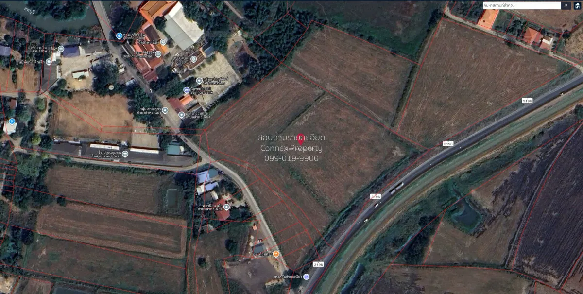 ขายืที่ดิน ผังสีเขียว  ติดทางหลวงแผ่นดินหมายเลข 3196 (สายดงพลับ–เ 3