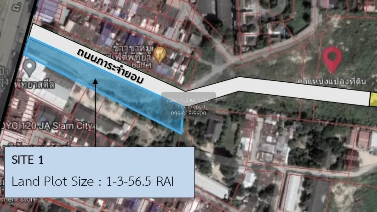 For Sale land 1-3-56.6 rai in Pattaya Chonburi , Mueang Phata , B