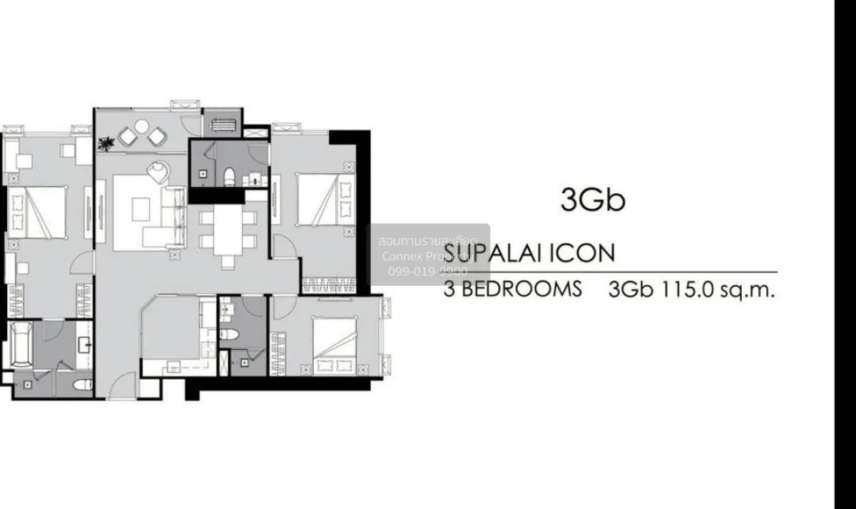 เช่าคอนโด  ศุภาลัย ไอคอน สาทร วิวสวย ชั้นสูง ห้องมุม หน้ากว้าง MR