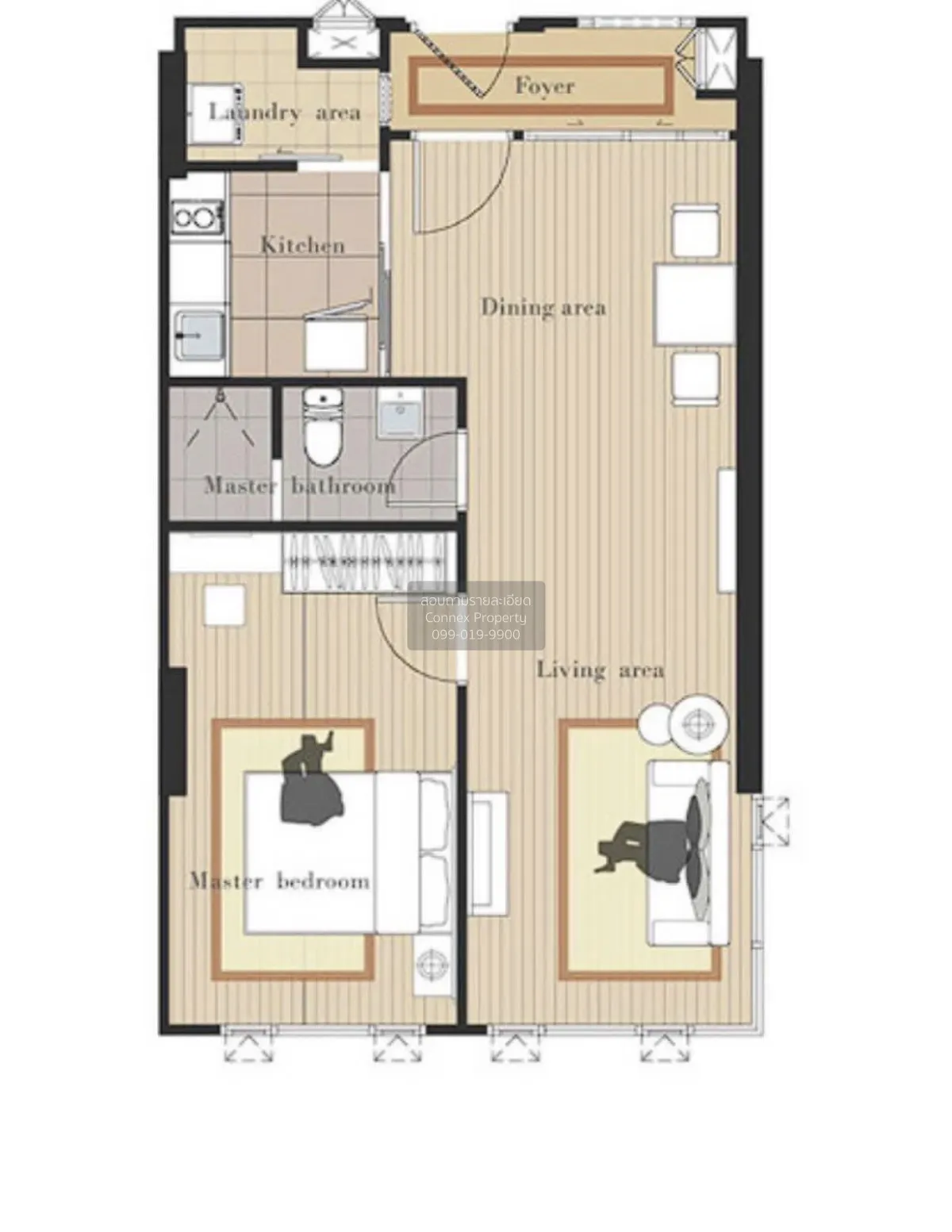 เช่าคอนโด  เดอะ เครสท์ พหลโยธิน 11 BTS-สะพานควาย สามเสนใน เขต พญา