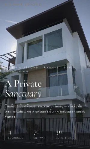 For Sale House , Nirvana Beyond Rama 2 , nice view , high floor , corner unit , wide frontage , newly renovated , Samae Dam , Bang Khun Thian , Bangkok , CX-167775
