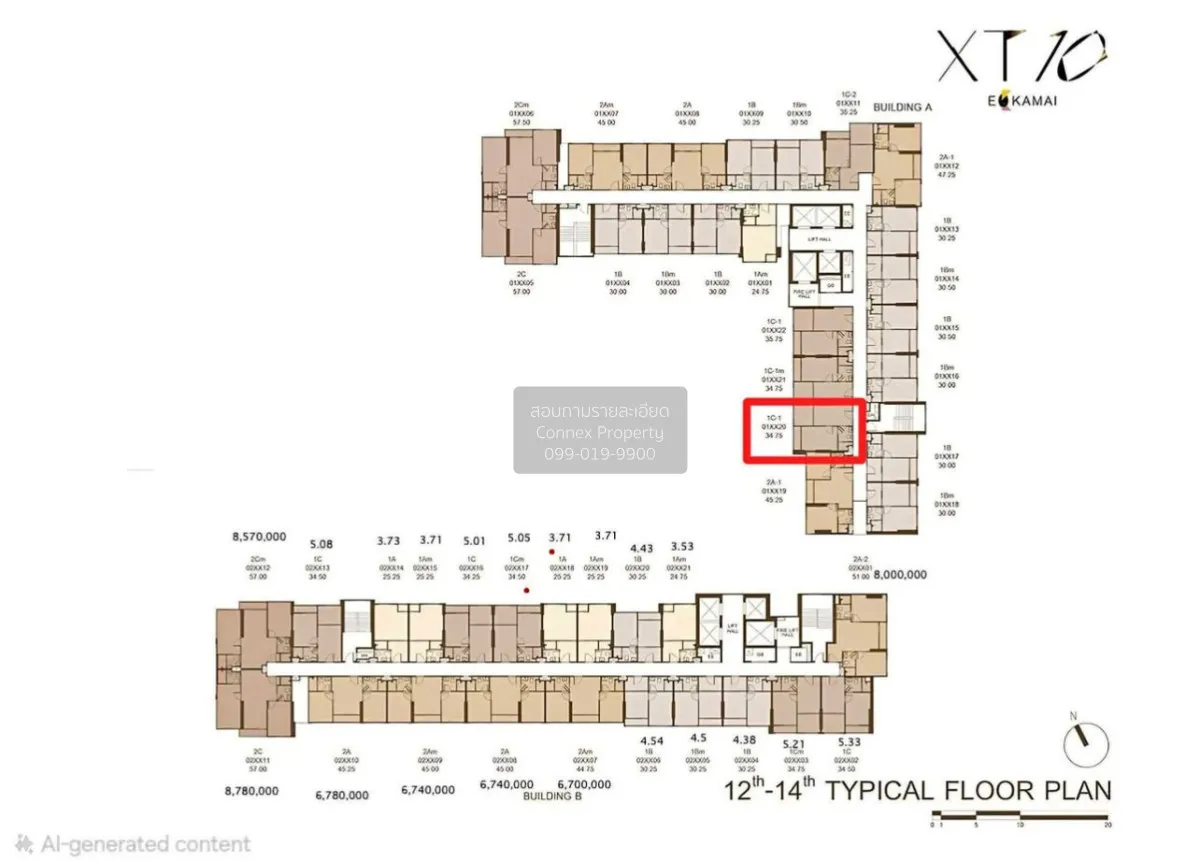 For Sale Condo , XT 10 Ekkamai , Khlong Tan Nuea , Watthana , Ban 1
