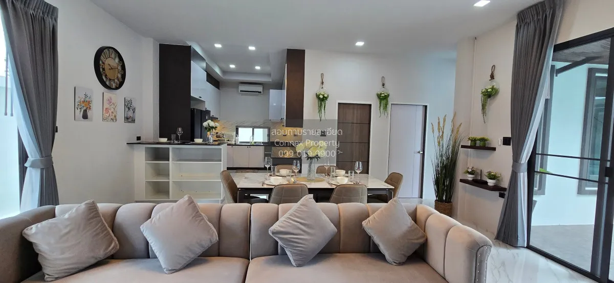 For Rent One - storey house, 400 square wa, Pong, Bang Lamung. ,  4