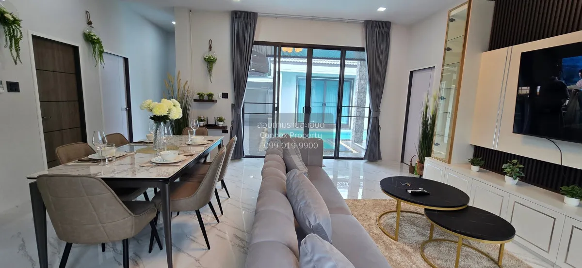 For Rent One - storey house, 400 square wa, Pong, Bang Lamung. , 
