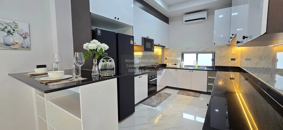 For Rent One - storey house, 400 square wa, Pong, Bang Lamung. , 