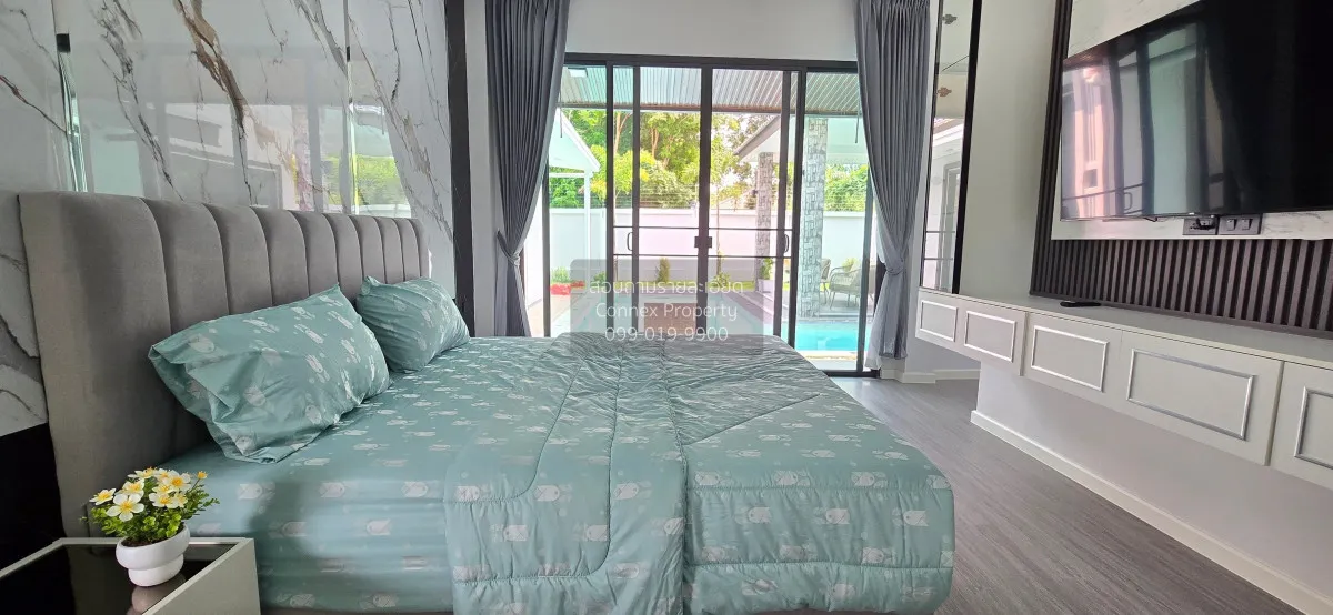 For Rent One - storey house, 400 square wa, Pong, Bang Lamung. , 