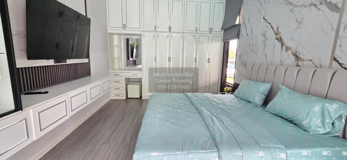 For Rent One - storey house, 400 square wa, Pong, Bang Lamung. , 