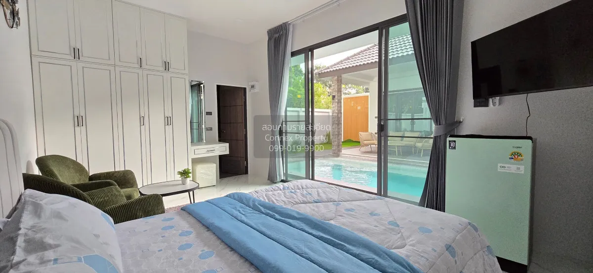 For Rent One - storey house, 400 square wa, Pong, Bang Lamung. , 