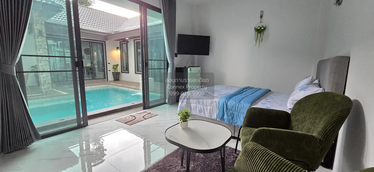 For Rent One - storey house, 400 square wa, Pong, Bang Lamung. , 