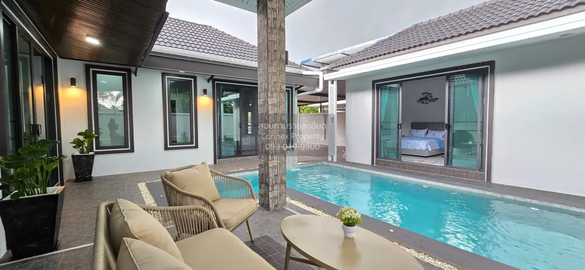 For Rent One - storey house, 400 square wa, Pong, Bang Lamung. , 