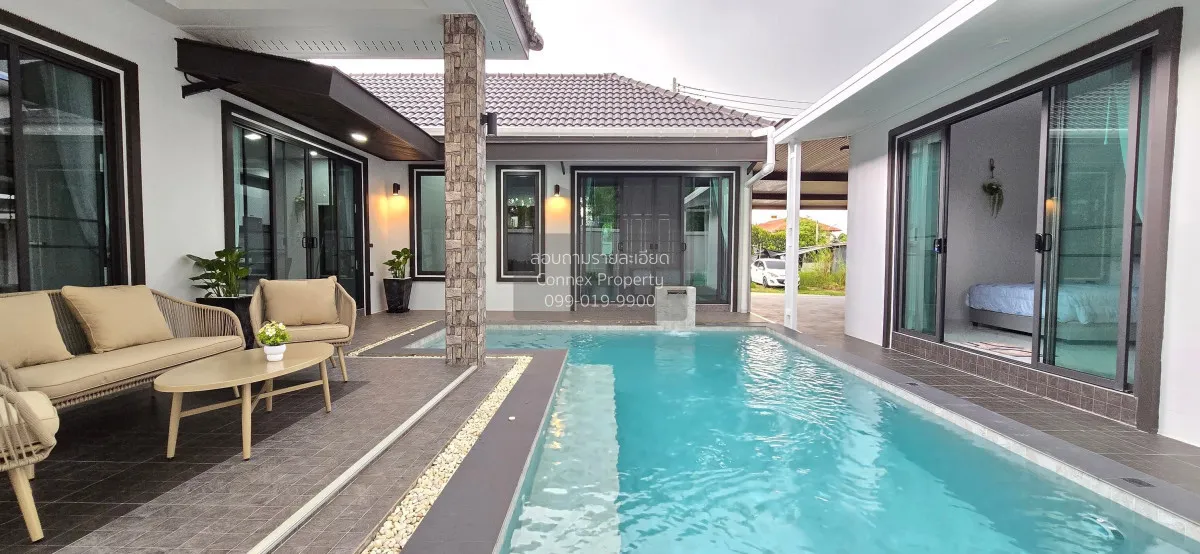 For Rent One - storey house, 400 square wa, Pong, Bang Lamung. , 