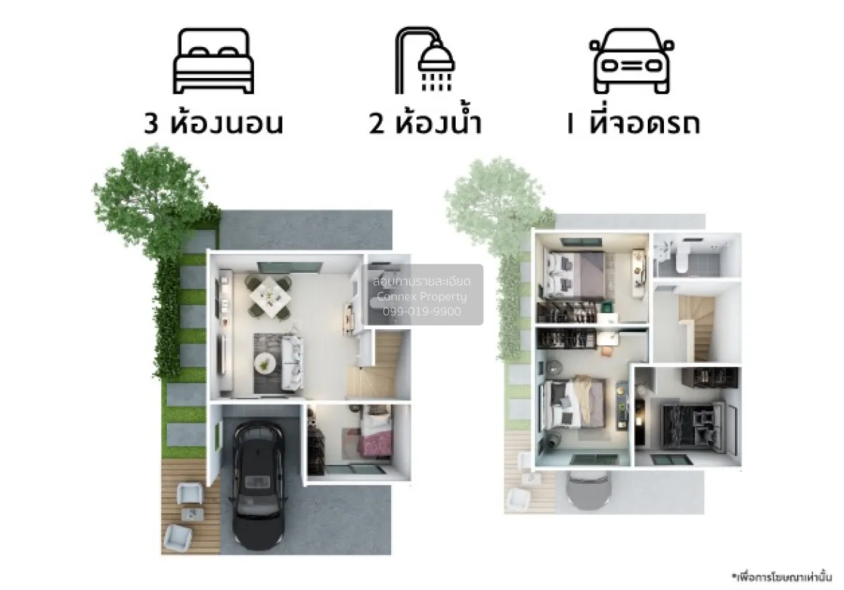 ขายทาวน์เฮ้าส์/ทาวน์โฮม  พฤกษาวิลล์ 111 รังสิต - ซ.เวิร์คพอยท์  บ 2
