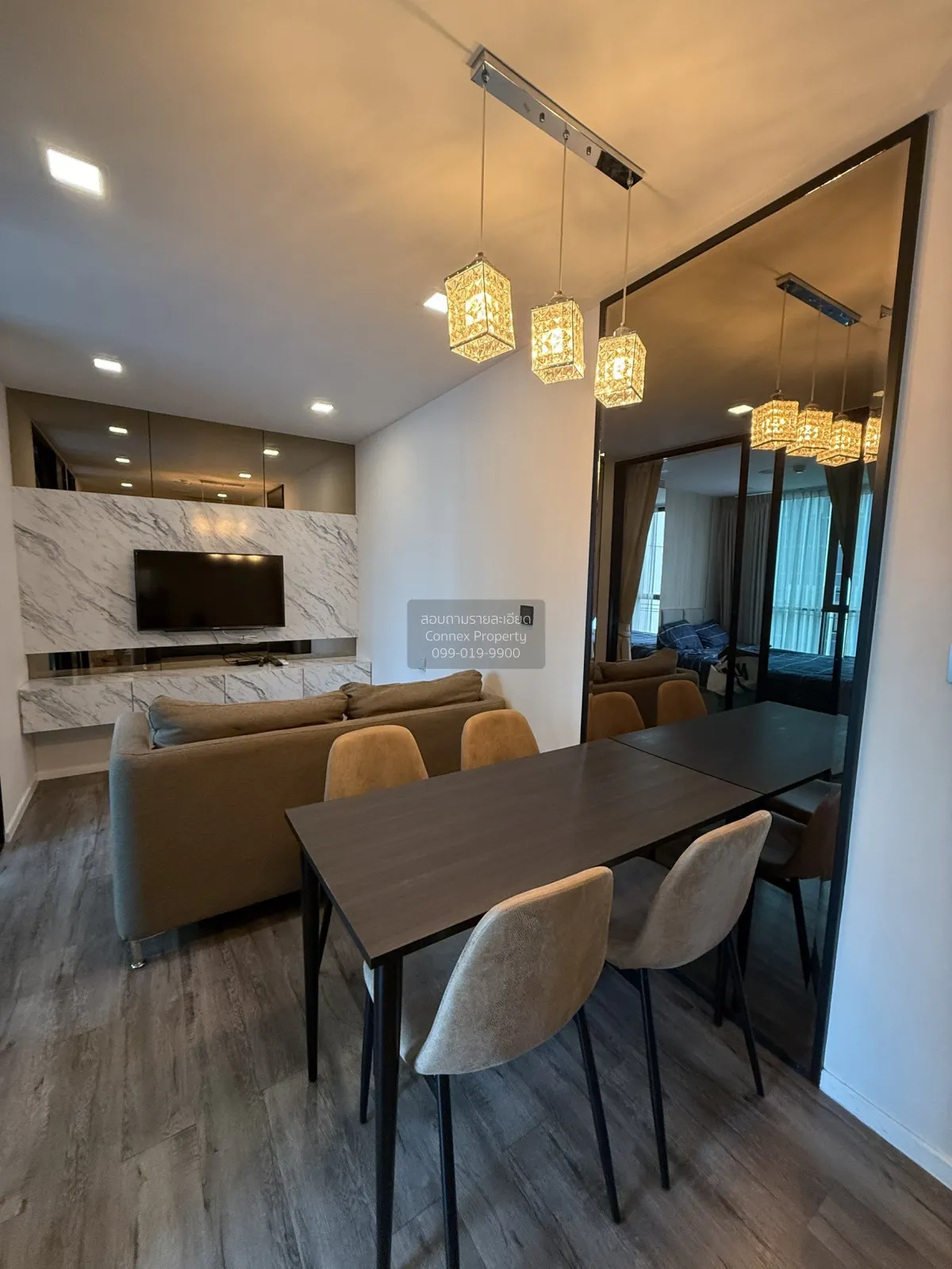 For Sale Condo , Brown Condo Huaikwang , nice view , newly renova 2