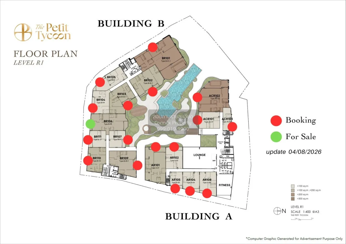 For Sale Condo , The Petit Tycoon , Duplex , nice view , Choeng T 1