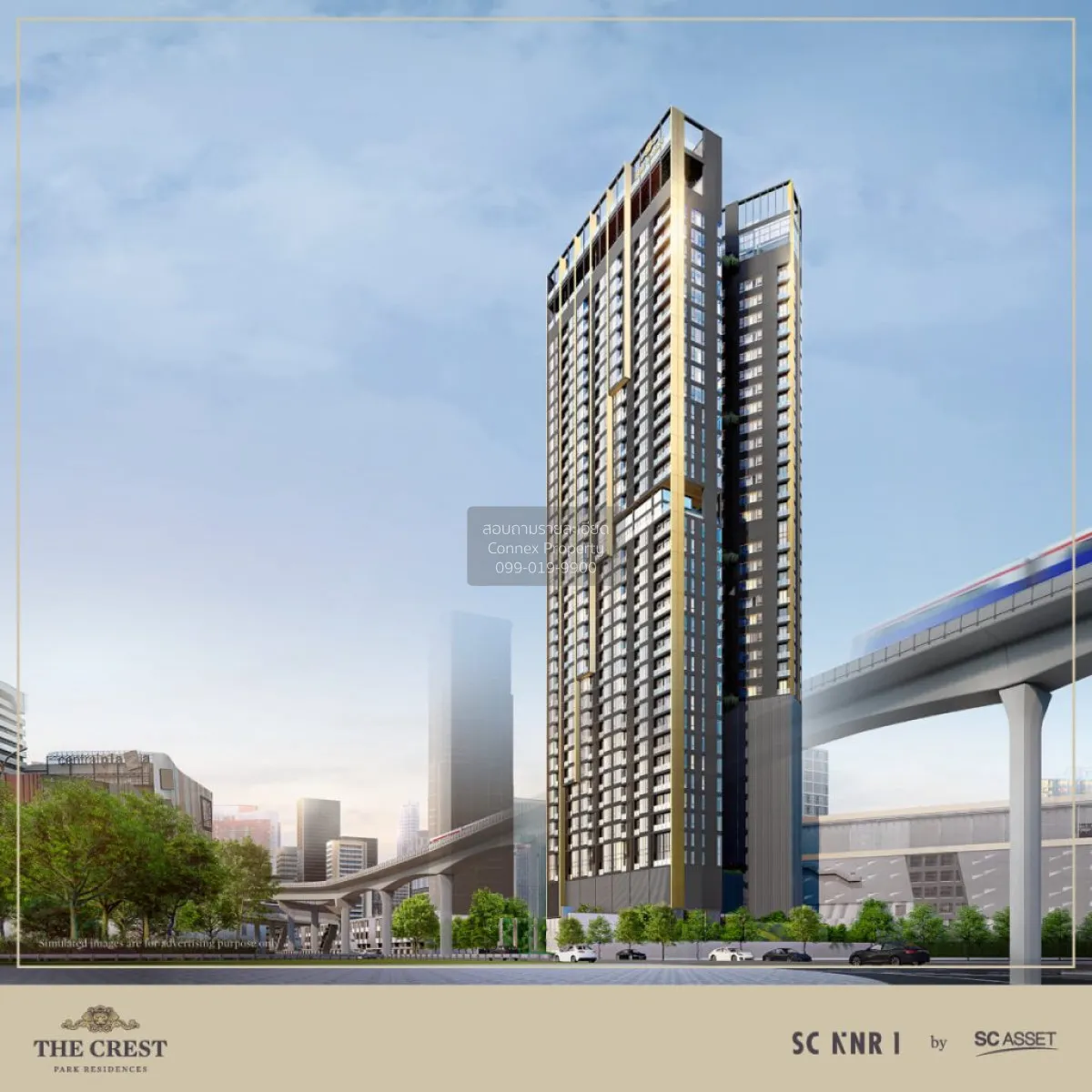เช่าคอนโด  เดอะ เครสท์ พาร์ค เรสซิเดนซ์  MRT-พหลโยธิน จอมพล  เขต  4