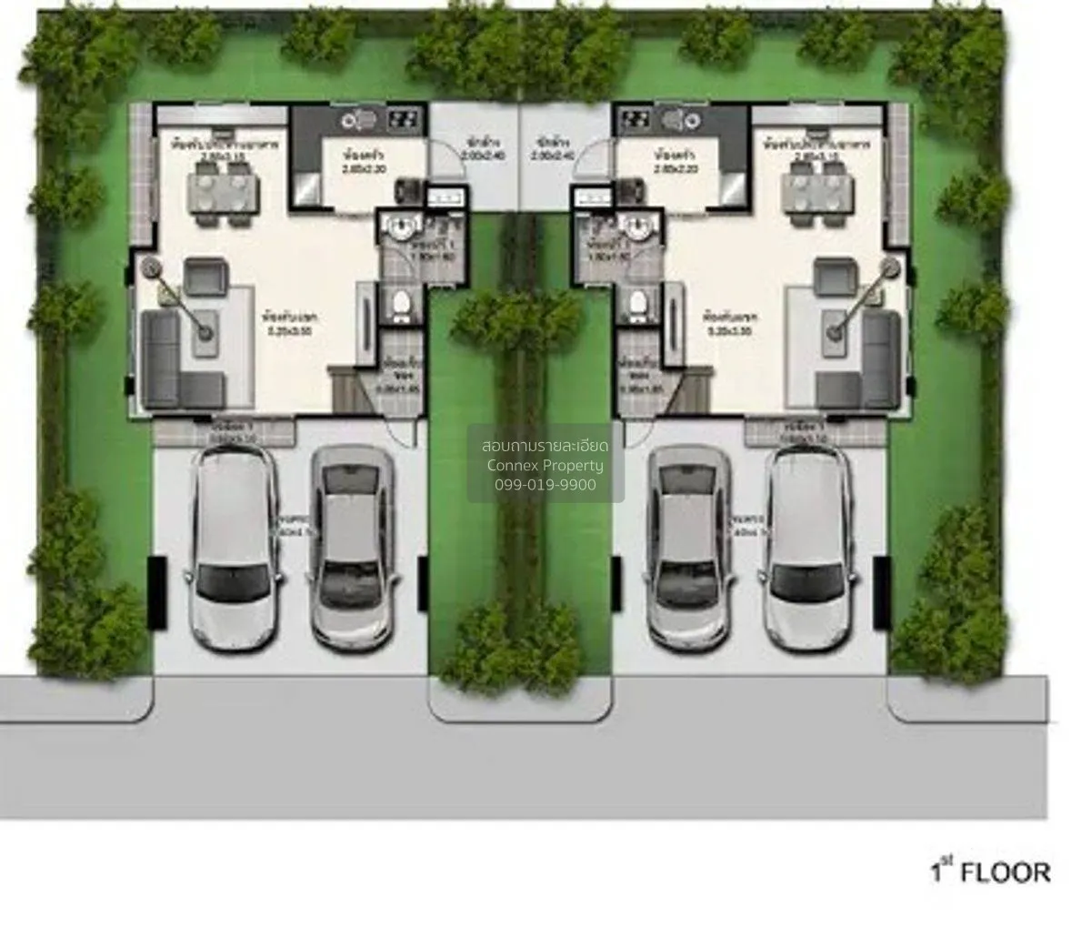 เช่าบ้าน  บ้านฟ้ากรีนเนอรี่ ทิวา ปิ่นเกล้า-สาย 5 ห้องมุม บางกระทึ