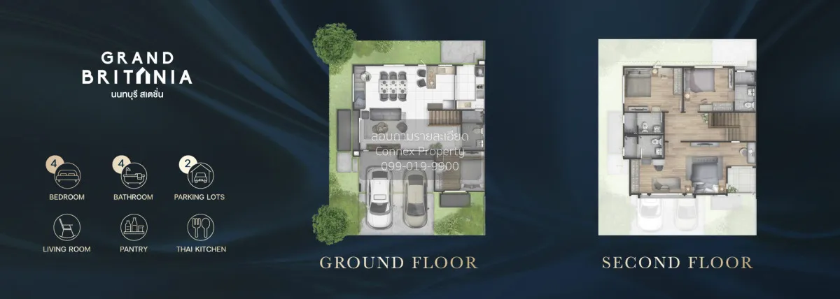 For Sale House , Grand Britania Nonthaburi Station , Bang Kraso , 2