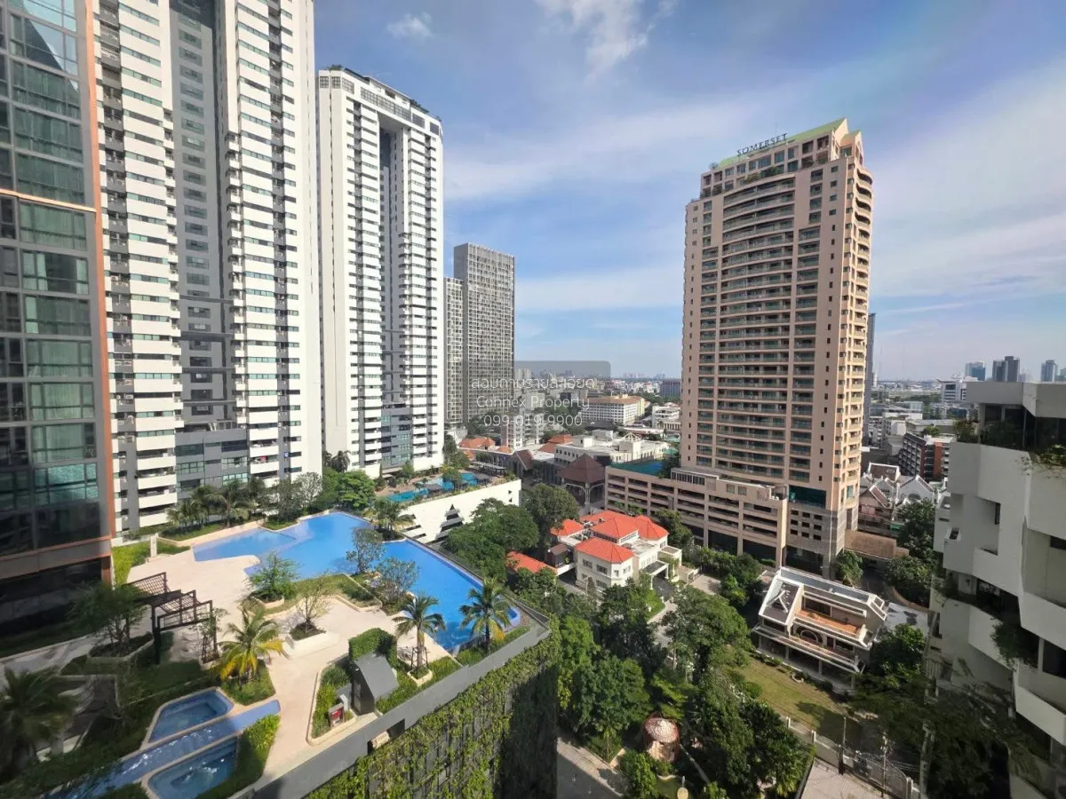 For Rent Condo , Baan Piya Sathorn , nice view , high floor , MRT