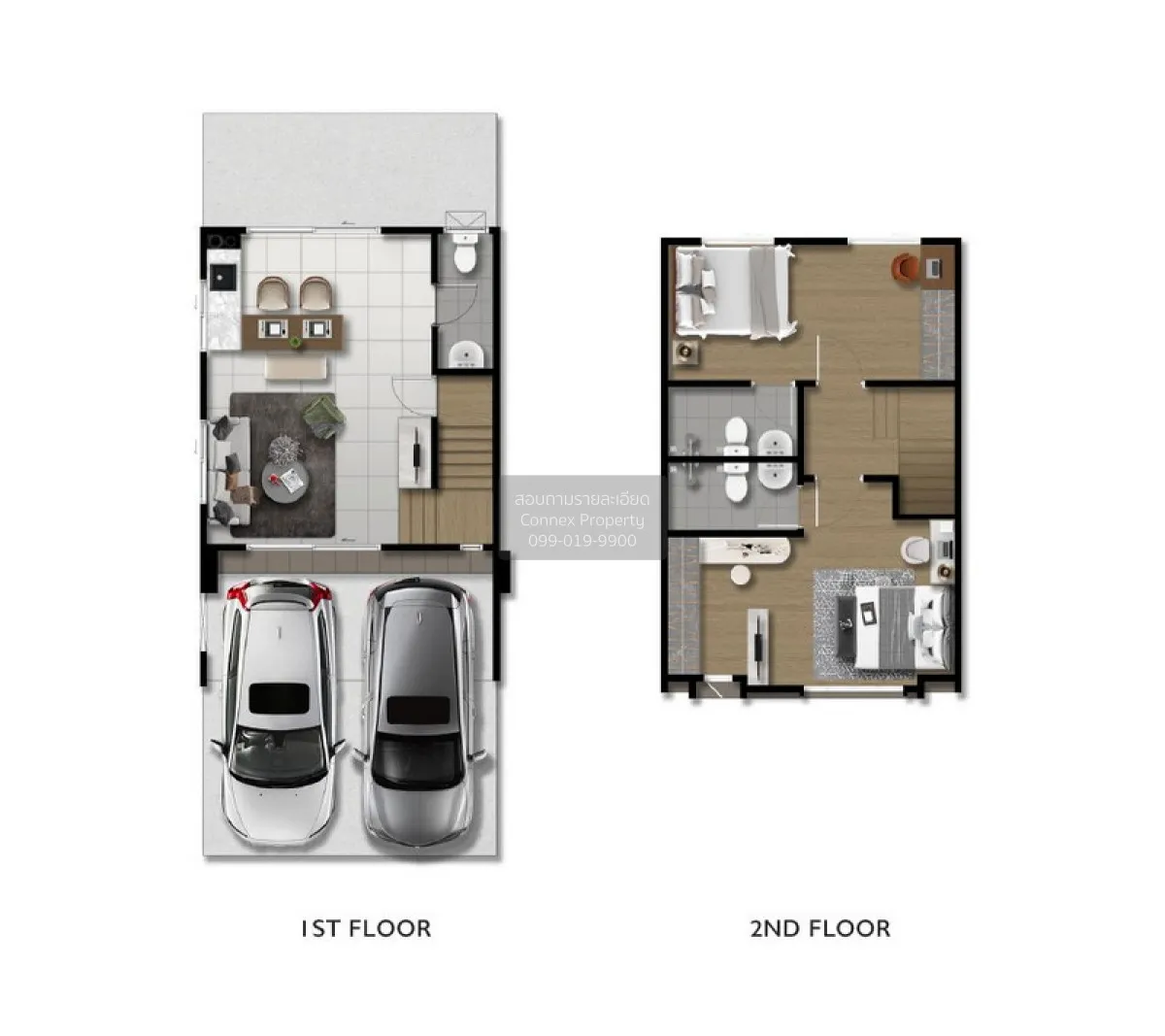 For Rent Townhouse/Townhome  , The Connect Rama 5 , Bang Si Muean 2