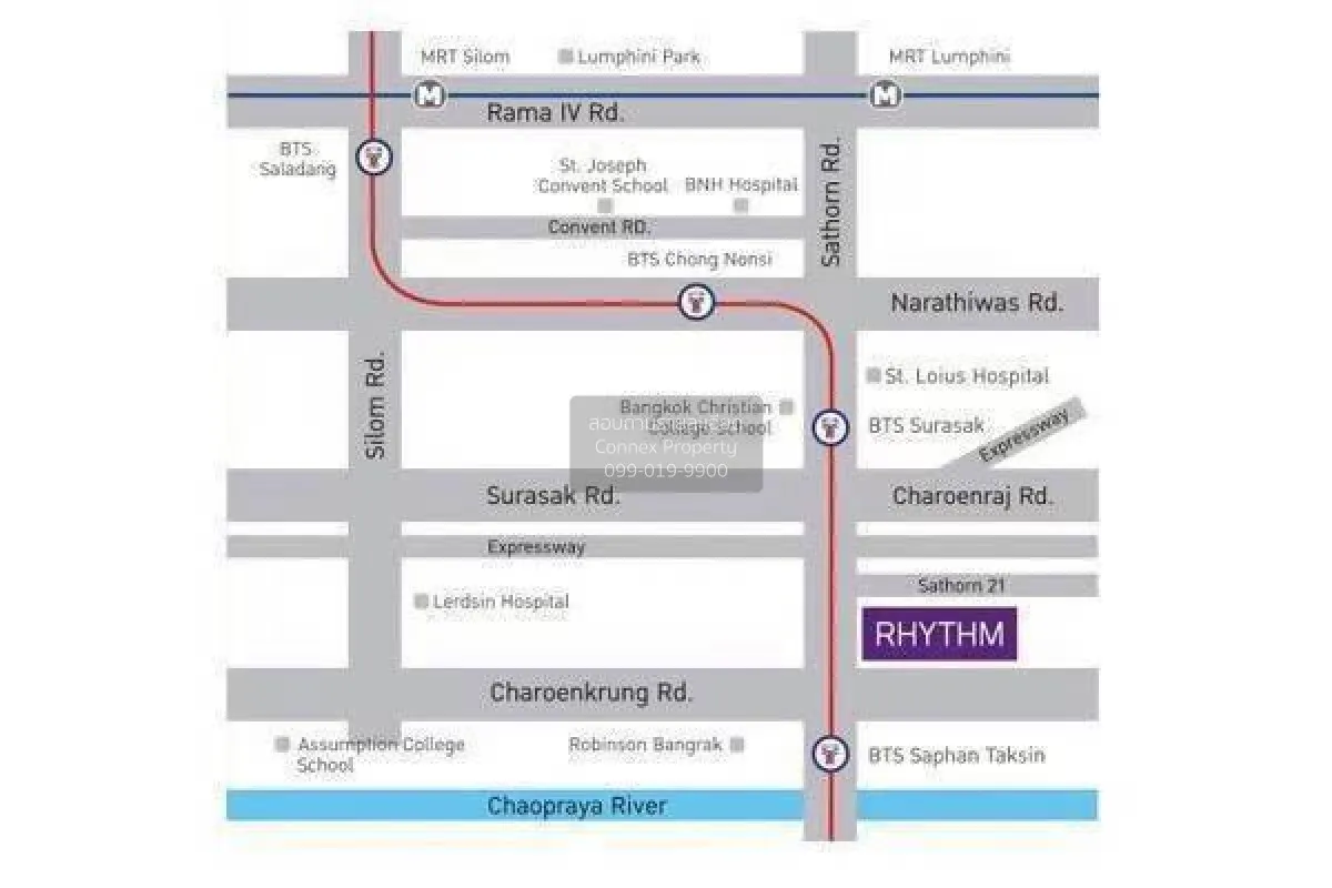 ขายคอนโด  ริทึ่ม สาทร BTS-สะพานตากสิน ทุ่งมหาเมฆ เขต สาทร กรุงเทพ