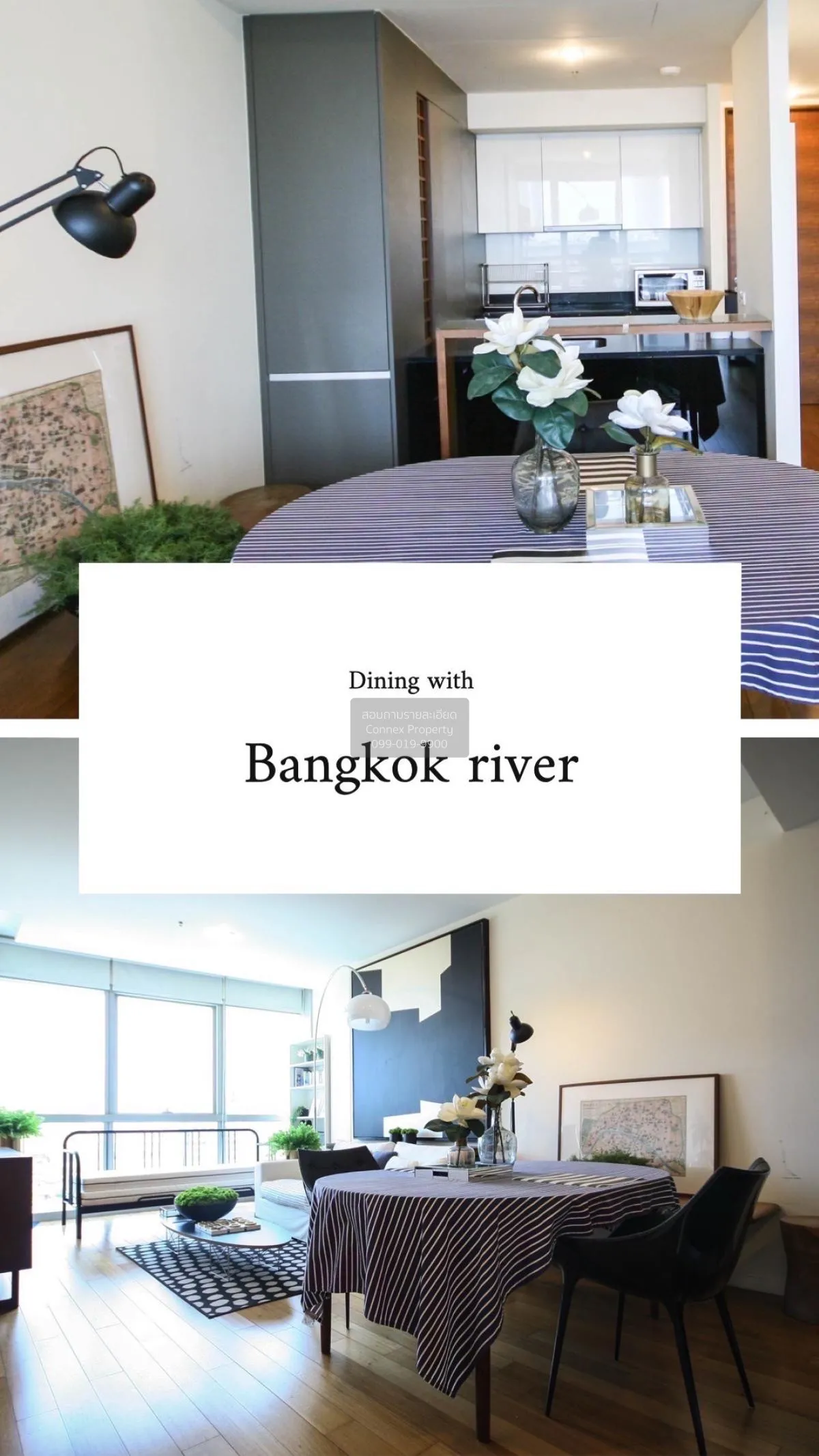 FOR RENT condo , The River , BTS-Saphan Taksin , Khlong Ton Sai , 3