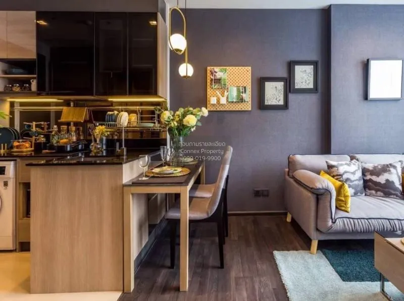 FOR RENT condo , The Line Asoke - Ratchada , MRT-Phra Ram 9 , Din