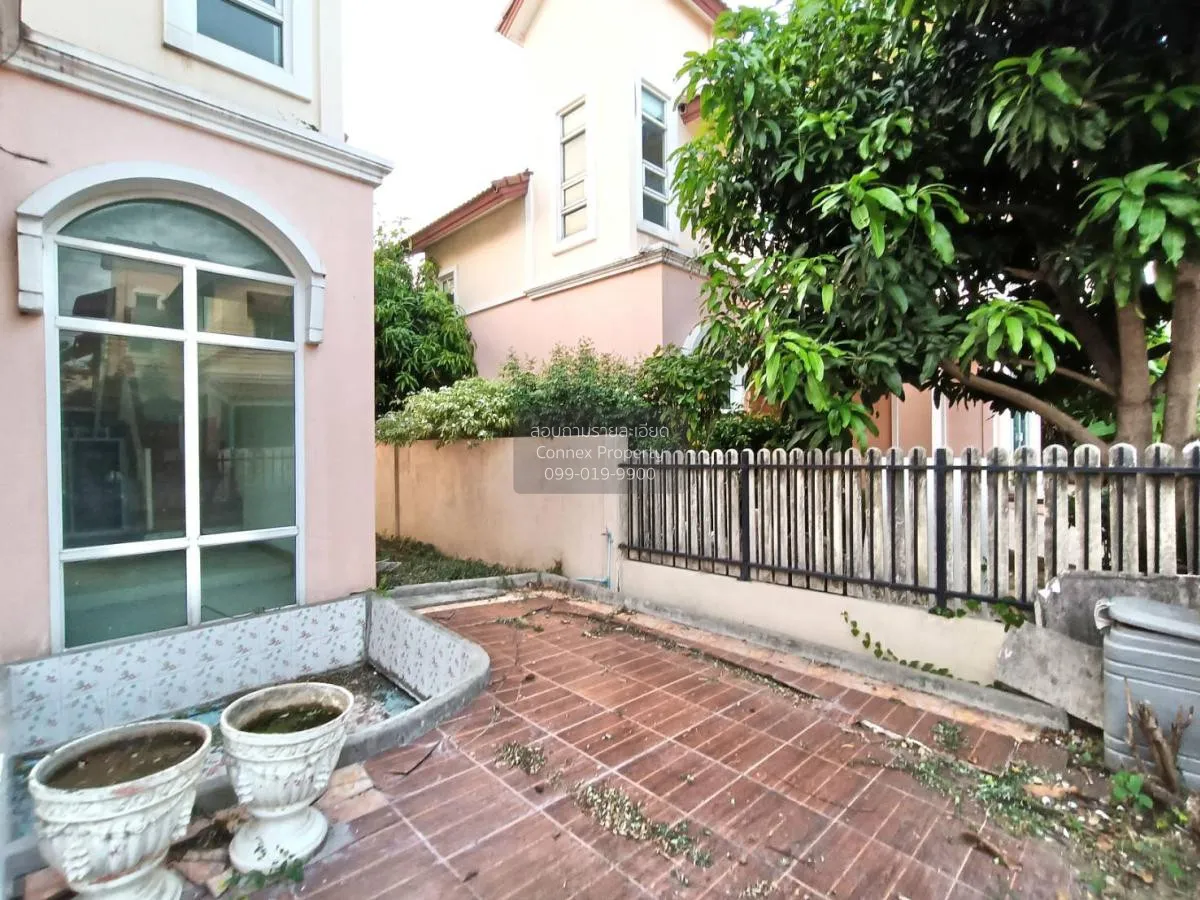 ขาย บ้านเดี่ยว เวสเทิร์นทาวน์ บ้านกล้วย ไทรน้อย ถนนกว้าง หลังบ้าน