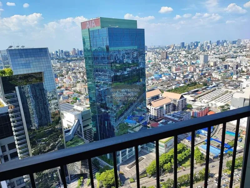 FOR RENT condo , Noble Revolve Ratchada 2 , nice view , high floo