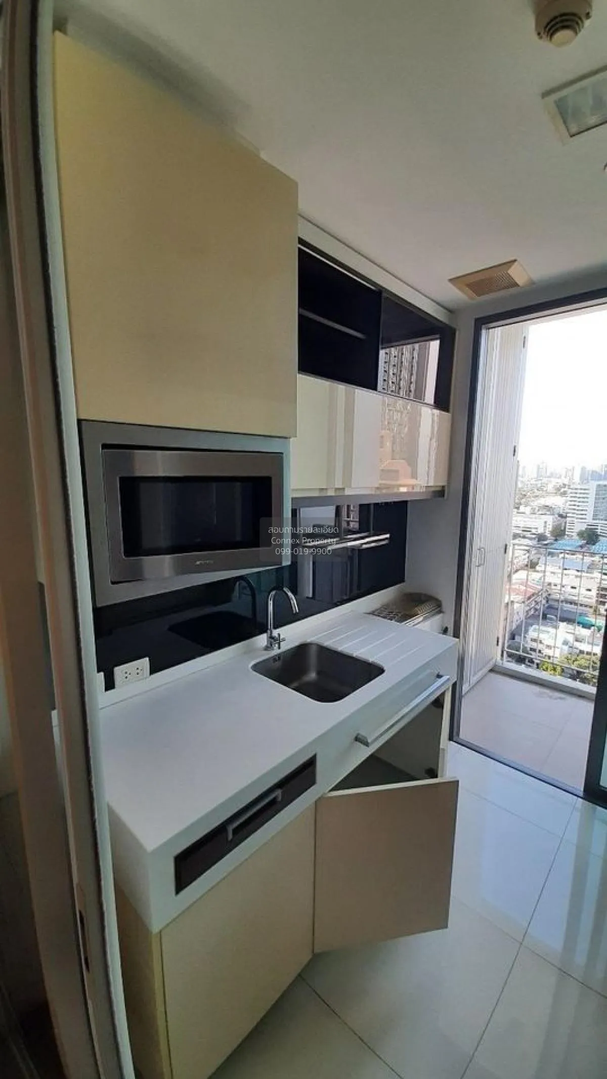 FOR RENT condo , The Room Sukhumvit 62 , high floor , BTS-Punnawi 4