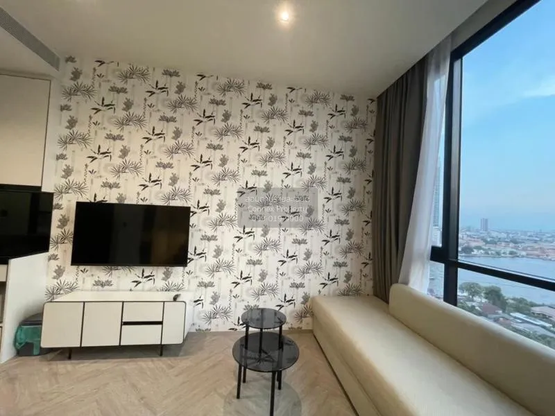 FOR RENT condo , Chapter Charoennakhorn-Riverside , BTS-Krung Tho 2
