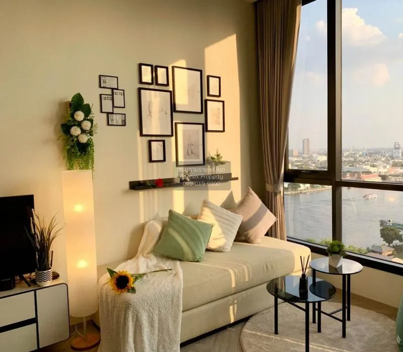 FOR RENT condo , Chapter Charoennakhorn-Riverside , river view ,  2