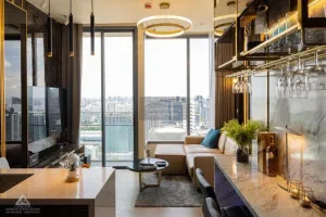 FOR RENT condo , The Esse Asoke , high floor , BTS-Asok , Khlong Toei Nuea , Watthana , Bangkok , CX-78815