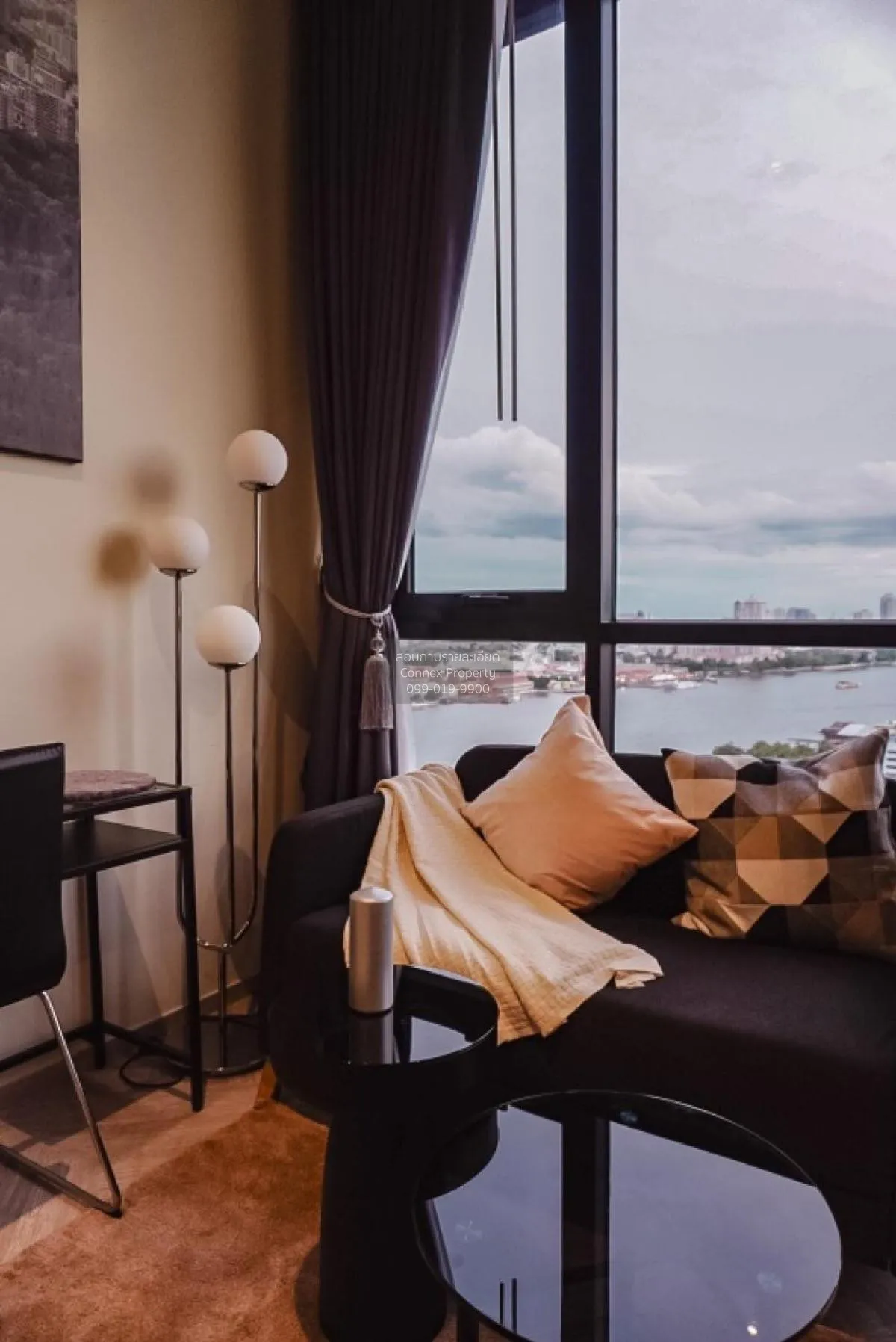 FOR RENT condo , Chapter Charoennakhorn-Riverside , BTS-Krung Tho 1