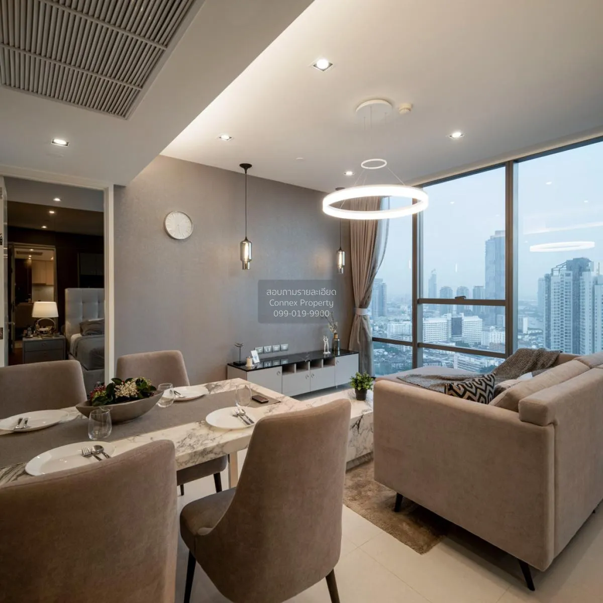For Rent Condo , The Bangkok Sathorn , high floor , BTS-Surasak , 4