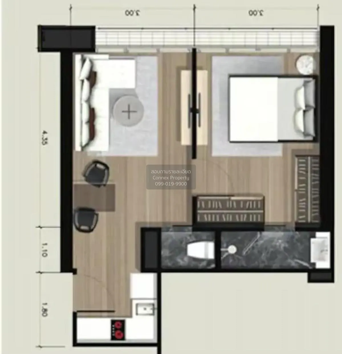 ขายคอนโด  พาร์ค ออริจิ้น พร้อมพงษ์ ห้องมุม BTS-พร้อมพงษ์ คลองตัน 