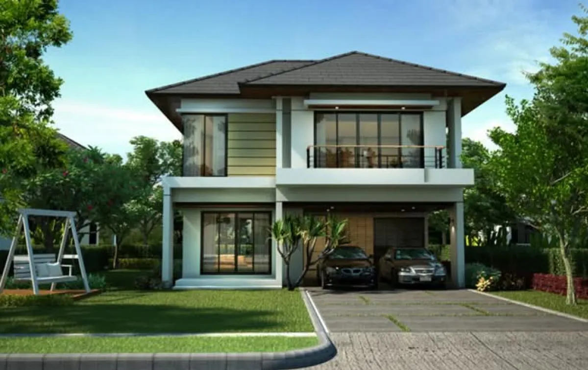 For Sale House , Lake View Park Wongwaen - Bangna , Dok Mai , Pra