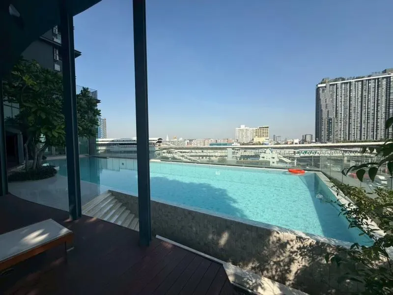 FOR RENT condo Whizdom Station Ratchada - Thapra , nice view , BT