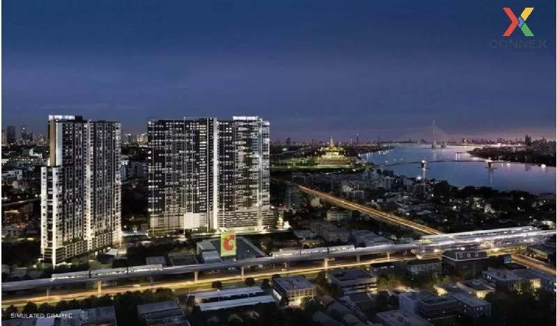 ขายคอนโด  เดอะ ทรี อินเตอร์เชนจ์ วิวสวย ชั้นสูง ห้องมุม วิวแม่น้ำ 1