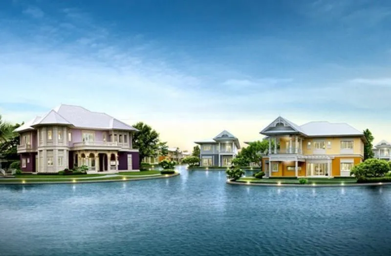 เช่าบ้าน  สาริน ซิตี้ เดอะ เลควิลล์ พระราม 2 วิวสวย วิวแม่น้ำ หน้