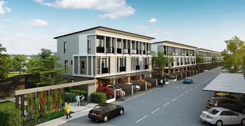 ขายทาวน์เฮ้าส์/ทาวน์โฮม  ไทม์โฮม 2 สวนหลวง - อ่อนนุช ดอกไม้ เขต ป