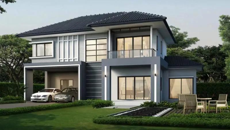 เช่าบ้าน  บ้านบุญยกร เลค พาร์ค รังสิตคลอง 6 วิวสวย หน้ากว้าง คลอง