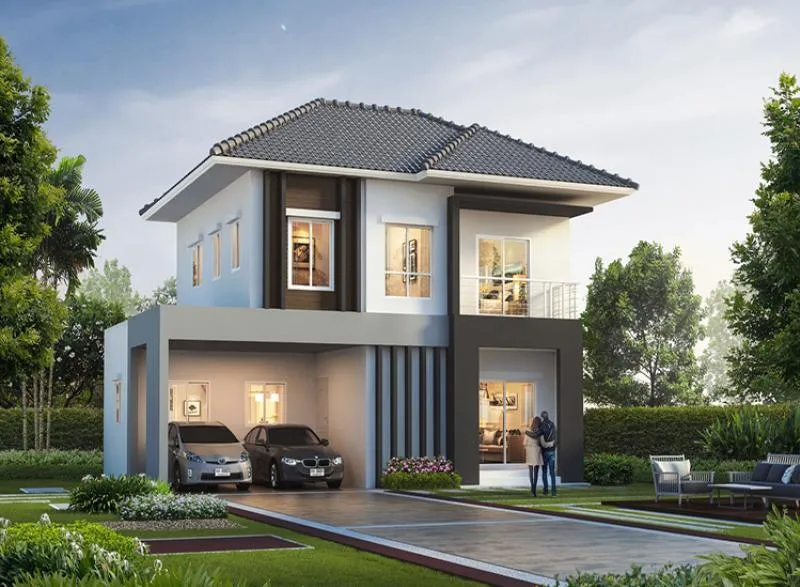 ขายบ้าน  ลลิลทาวน์ แลนซีโอ คริป 2 ลาดกระบัง - สุวรรณภูมิ  ศีรษะจร
